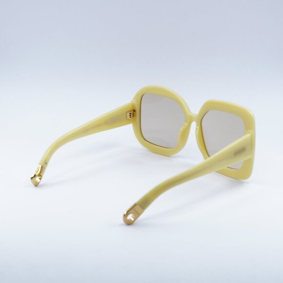 Jacquemus CARRE ROND JAC/10 C3 Sunglasses Yellow Geometric Frame, Yellow Lenses - Picture 5 of 13